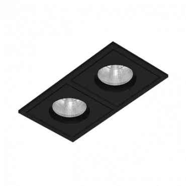 Встраиваемый светодиодный светильник LeDron BRUTAL BRUTAL SQ2 Black TRIAC