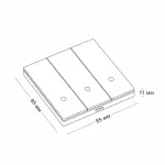 Выключатель трехклавишный LeDron Zigbee XZ-ACK103 Black от ImperiumLoft