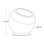 Кнопка на стеклянном держателе Crystal Smart Knob Gold от ImperiumLoft