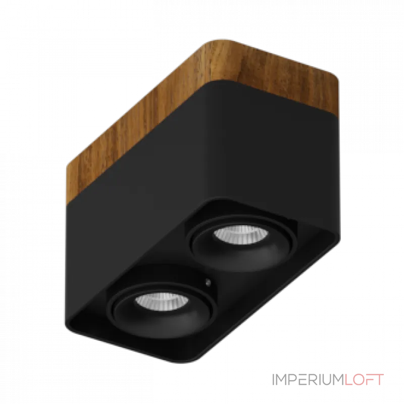 Потолочный светодиодный светильник LeDron TUBING 2 WOODEN TUBING 2 Wooden 30 Black
