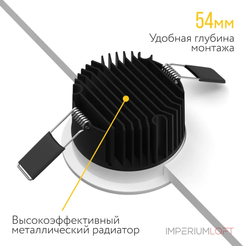 Встраиваемый светодиодный светильник LeDron DL3043-15 DL3043-15 White Triac Встраиваемый светодиодный светильник LeDron DL3043-15 DL3043-15 White Triac