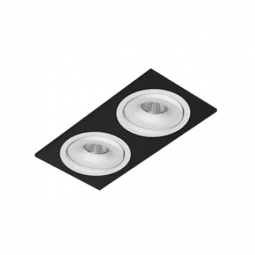 Встраиваемый поворотный светодиодный светильник LeDron MJ1006 MJ1006 SQ2 Black-White 4000K Встраиваемый поворотный светодиодный светильник LeDron MJ1006 MJ1006 SQ2 Black-White 4000K