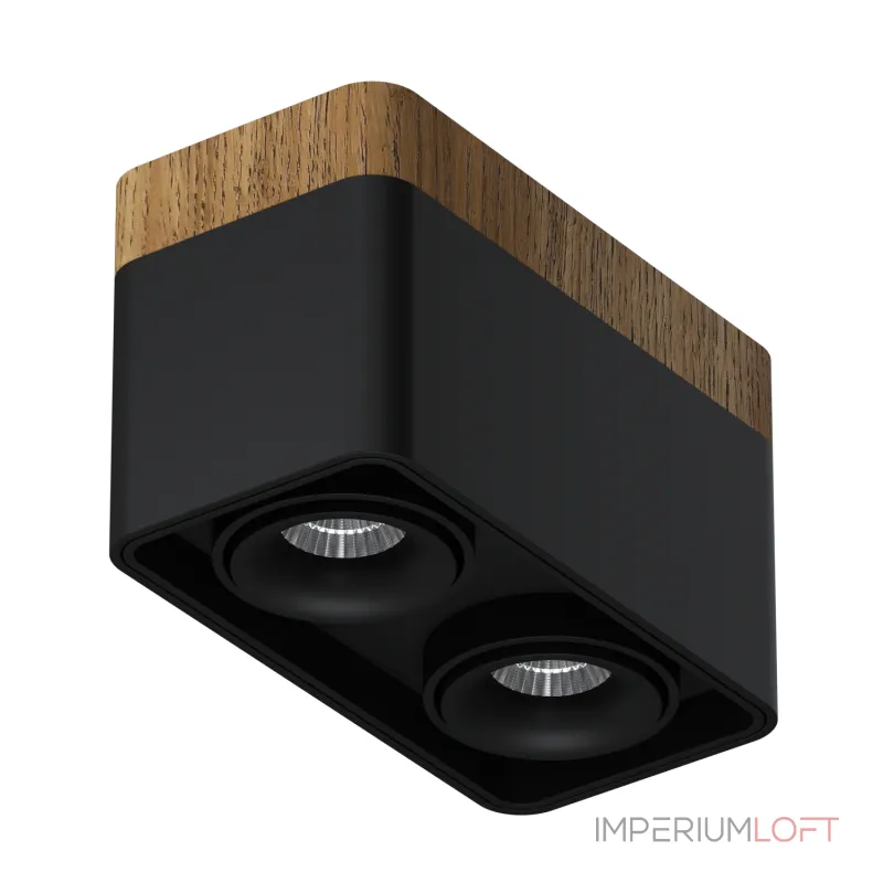 Потолочный светодиодный светильник LeDron TUBING 2 WOODEN TUBING 2 Wooden 30 Black