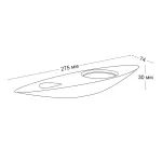 Пульт и кнопка на настольном держателе LeDron Table set Gold F00YK04-22-1 Gold от ImperiumLoft