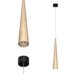 Подвесной светильник LeDron WoodCone WoodCone Black