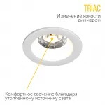 Встраиваемый светодиодный светильник LeDron DL3043-15 DL3043-15 White Triac