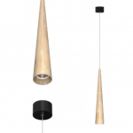 Подвесной светильник LeDron WoodCone WoodCone Black