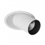 Встраиваемый поворотный светильник под сменную лампу LeDron MJ-1130 White-Black