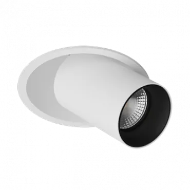 Встраиваемый поворотный светильник под сменную лампу LeDron MJ-1130 White-Black