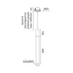 Подвесной светильник LeDron SAGITONY R BASIC T40 Wooden R BASIC T40 Wooden 100 Wh
