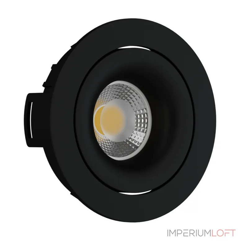 Встраиваемый поворотный светильник под сменную лампу LeDron DE200 Black