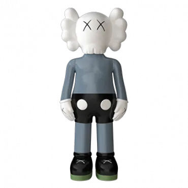 Дизайнерская статуэтка копилка LeDron KAWS Companion 93D grey