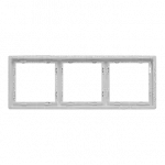 Рамка на 3 поста для розеток и выключателей LeDron 3 Frame PC White