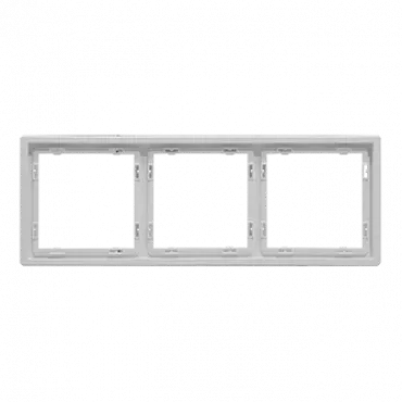 Рамка на 3 поста для розеток и выключателей LeDron 3 Frame PC White Рамка на 3 поста для розеток и выключателей LeDron 3 Frame PC White