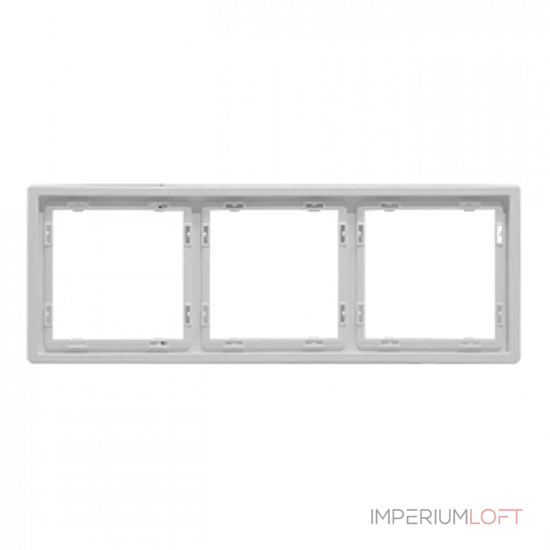 Рамка на 3 поста для розеток и выключателей LeDron 3 Frame PC White Рамка на 3 поста для розеток и выключателей LeDron 3 Frame PC White