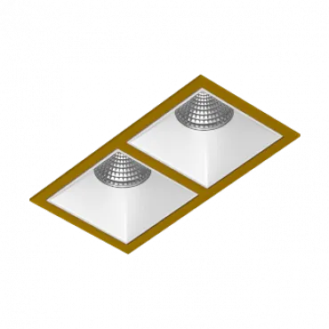 Встраиваемый светодиодный светильник LeDron RISE KIT RISE KIT 2 LED 4000K Gold-White
