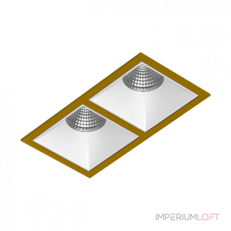 Встраиваемый светодиодный светильник LeDron RISE KIT RISE KIT 2 LED 4000K Gold-White