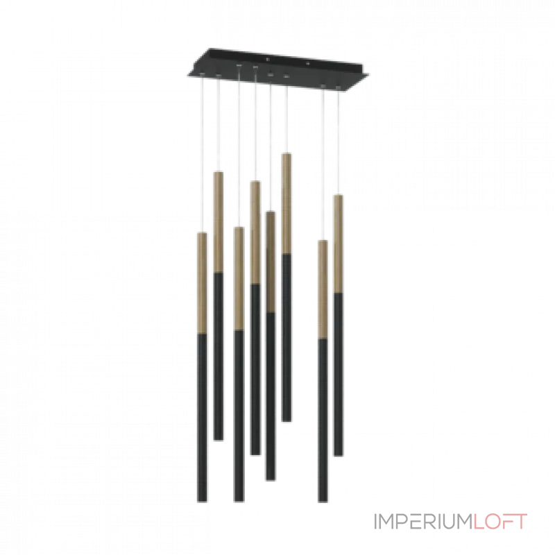 Подвесной светильник LeDron HL012 HL012-8 Wooden 300 Black