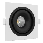 Встраиваемый поворотный светодиодный светильник LeDron MJ1006 MJ1006 SQ White-Black