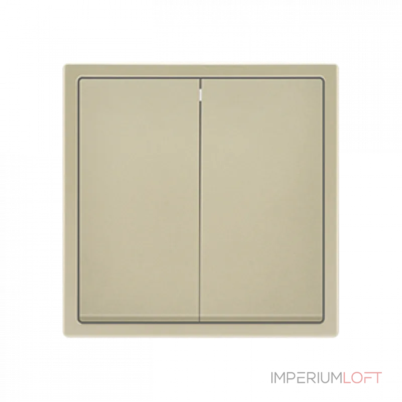 Двухклавишный проходной переключатель LeDron 2 Gang 2 Way Cashmere