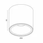 Потолочный светильник под сменную лампу LeDron AO1706041 AO1706041 WHITE от ImperiumLoft