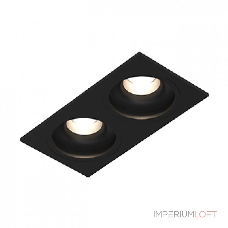 Встраиваемый светодиодный светильник LeDron LEVEL LEVEL SQ2 Black TRIAC 4000K