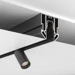 Встраиваемый в натяжной потолок трек Ledron АВД-5933 (5356) 1250 Black от ImperiumLoft