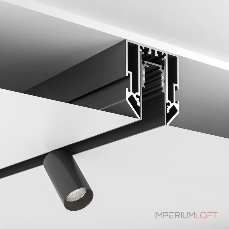 Встраиваемый в натяжной потолок трек Ledron АВД-5933 (5356) 1250 Black от ImperiumLoft Встраиваемый в натяжной потолок трек Ledron АВД-5933 (5356) 1250 Black от ImperiumLoft