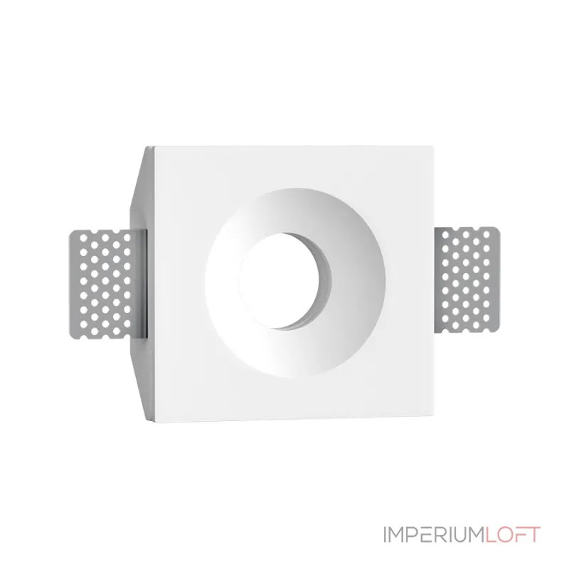 Встраиваемый гипсовый светильник под сменную лампу LeDron LUMI SQ1 105x113 D72 Встраиваемый гипсовый светильник под сменную лампу LeDron LUMI SQ1 105x113 D72