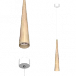 Подвесной светильник LeDron WoodCone WoodCone White