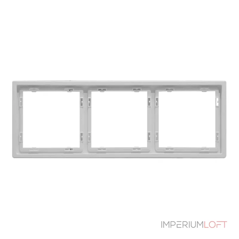Рамка на 3 поста для розеток и выключателей LeDron 3 Frame PC White Рамка на 3 поста для розеток и выключателей LeDron 3 Frame PC White