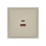 USB зарядное устройство типа A+С LeDron USB Socket A+C 65W Cashmere
