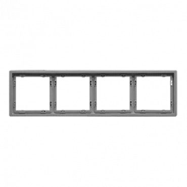 Рамка на 4 поста для розеток и выключателей LeDron 4 Frame PC Light Grey Рамка на 4 поста для розеток и выключателей LeDron 4 Frame PC Light Grey