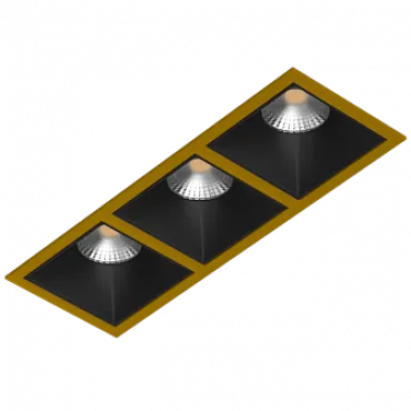 Встраиваемый светильник под сменную лампу LeDron RISE KIT3 RISE KIT3 Gold-Black Встраиваемый светильник под сменную лампу LeDron RISE KIT3 RISE KIT3 Gold-Black