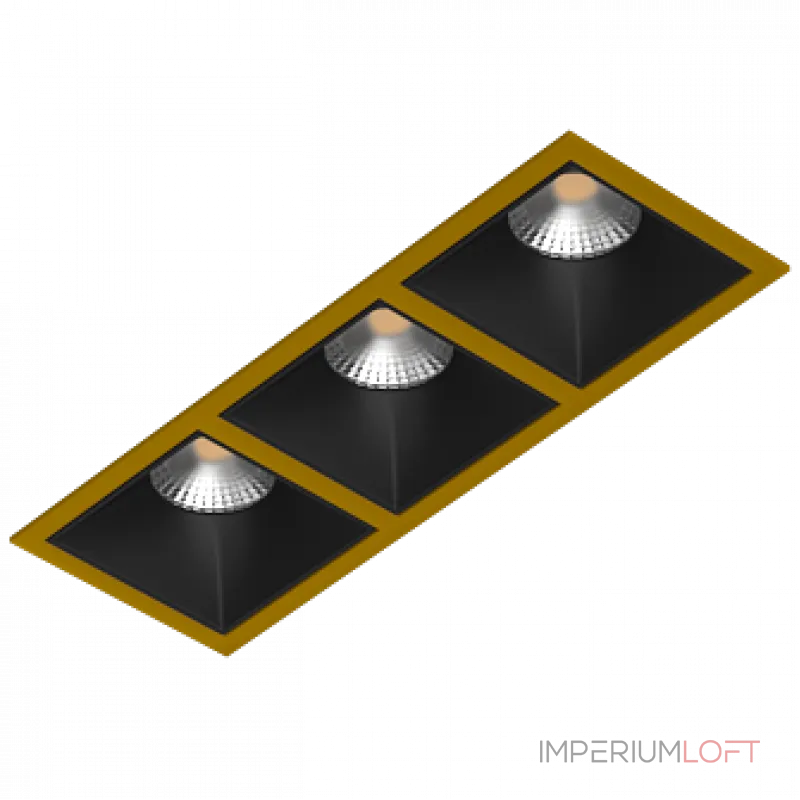 Встраиваемый светильник под сменную лампу LeDron RISE KIT3 RISE KIT3 Gold-Black Встраиваемый светильник под сменную лампу LeDron RISE KIT3 RISE KIT3 Gold-Black
