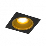 Встраиваемый светодиодный светильник LeDron LEVEL LEVEL SQ Black-Gold TRIAC 4000K