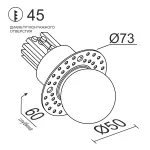 Встраиваемый светодиодный светильник LeDron SL74215/7W White
