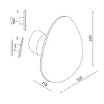 Настенный светодиодный светильник LeDron Air Wood Air Wood M 220