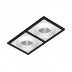 Встраиваемый светодиодный светильник LeDron GIZA GIZA SQ2 Black-White 4000K от ImperiumLoft