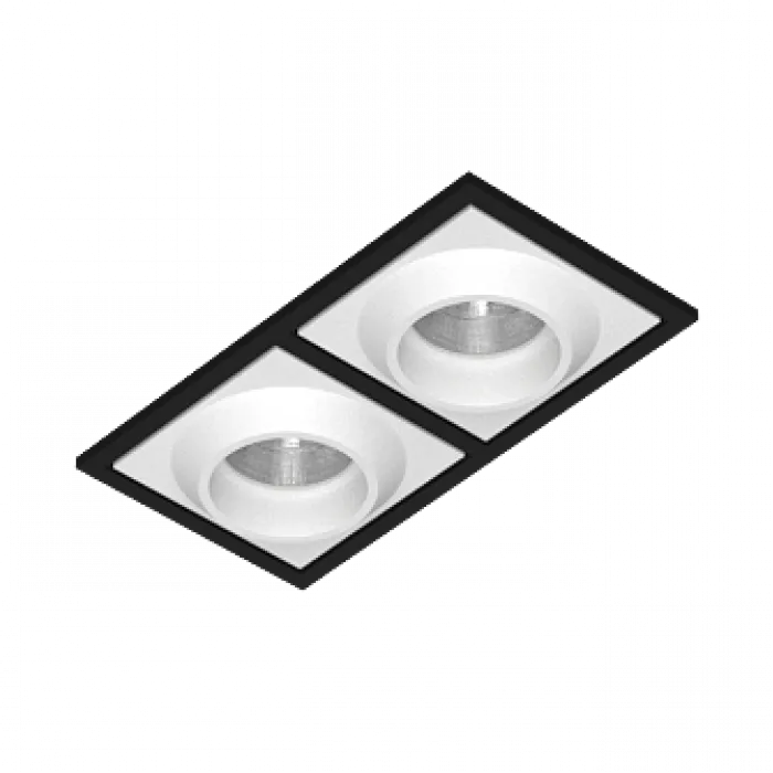 Встраиваемый светодиодный светильник LeDron GIZA GIZA SQ2 Black-White 4000K от ImperiumLoft