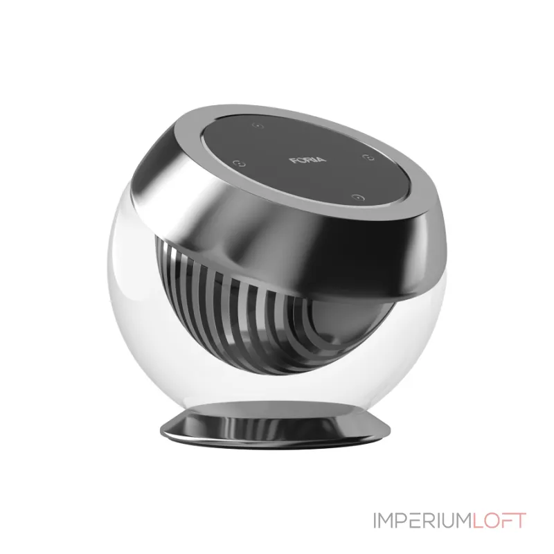 Кнопка на стеклянном держателе Crystal Smart Knob Silver от ImperiumLoft