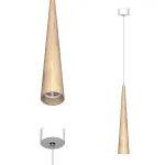 Подвесной светильник LeDron WoodCone WoodCone White