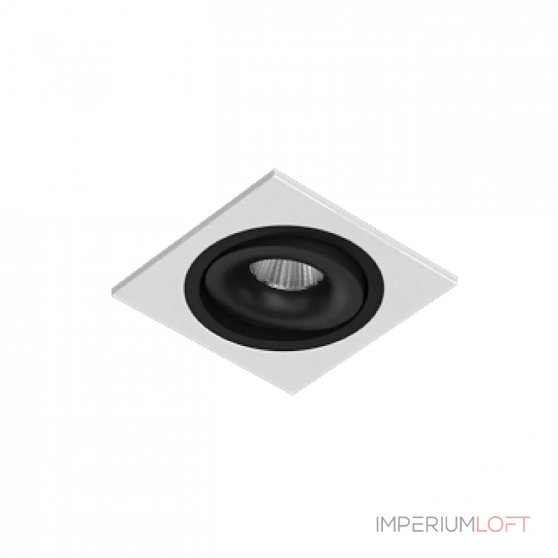 Встраиваемый поворотный светодиодный светильник LeDron MJ1006 MJ1006 SQ White-Black