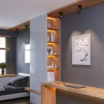 Потолочный поворотный светодиодный светильник LeDron SAGITONY SAGITONY R1 S75 Dim Black от ImperiumLoft