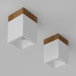 Потолочный светодиодный светильник LeDron KUBING WOODEN KUBING 130 Wooden White