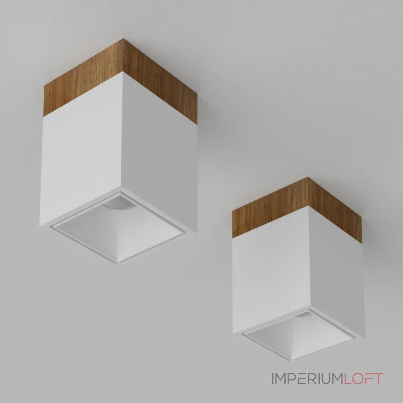 Потолочный светодиодный светильник LeDron KUBING WOODEN KUBING 130 Wooden White
