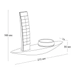 Пульт и кнопка на настольном держателе LeDron Table set Silver F00YK04-22-1 Silver от ImperiumLoft