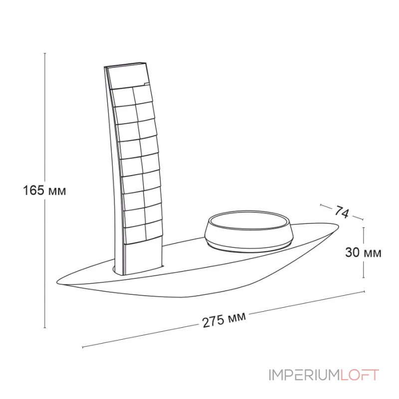 Пульт и кнопка на настольном держателе LeDron Table set Silver F00YK04-22-1 Silver от ImperiumLoft