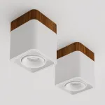 Потолочный светодиодный светильник LeDron TUBING WOODEN TUBING Wooden 30 White