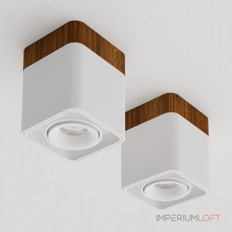 Потолочный светодиодный светильник LeDron TUBING WOODEN TUBING Wooden 30 White